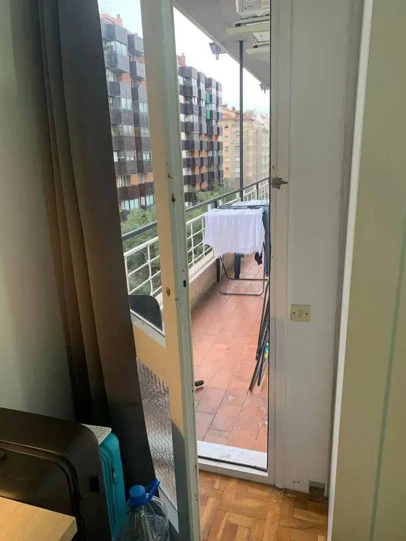 Terrasse von Wohnung zur untervermieten in Barcelona mit Waschmaschine