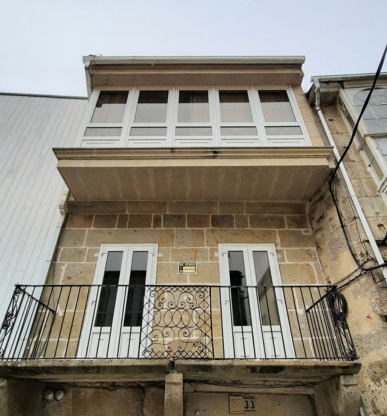 Vista exterior de Casa o xalet en venda en Corcubión amb Calefacció, Terrassa i Traster