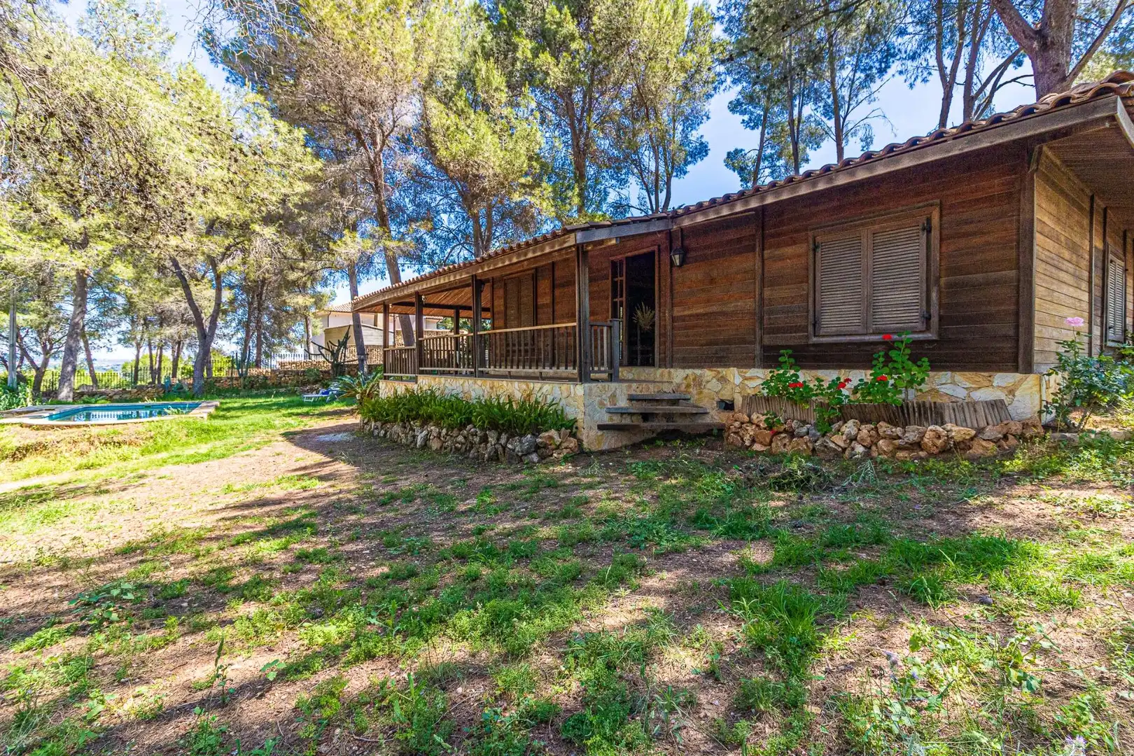 Vista exterior de Casa o chalet en venta en Alberic con Aire acondicionado, Jardín privado y Piscina