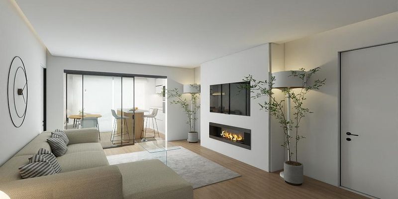 Living room of Flat for sale in  Madrid Capital  with Air Conditioner, Terrace and Furnished