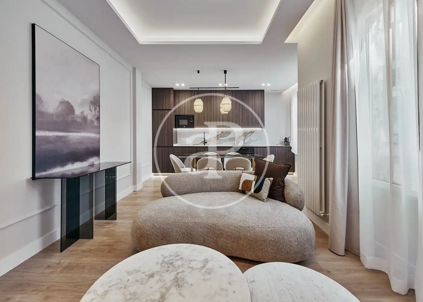 Wohnzimmer von Wohnung zum Verkauf in Madrid mit Klimaanlage, Heizung und Möbliert
