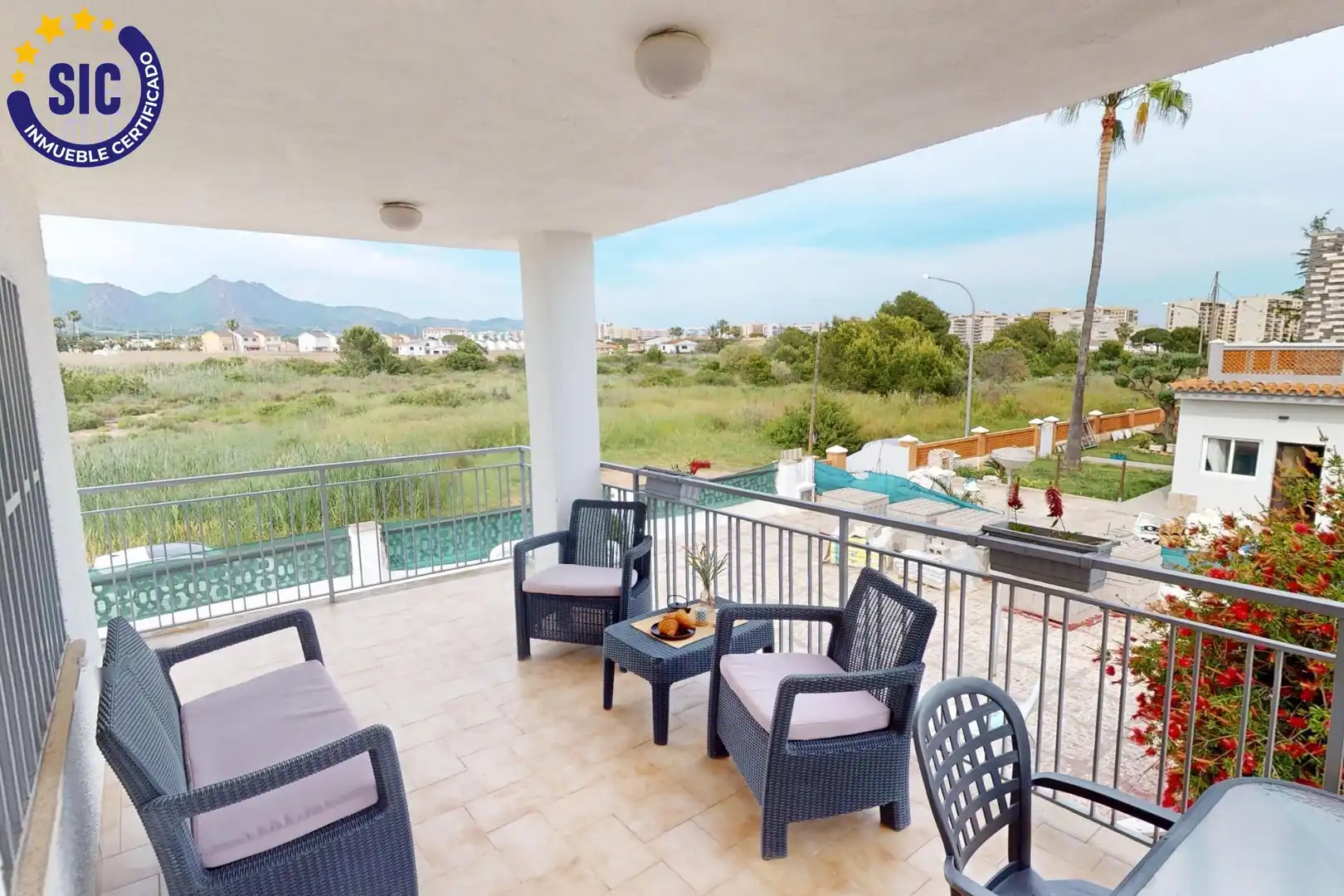 Terrace of Houses for sale in Benicasim / Benicàssim  with Air Conditioner, Private garden and Terrace