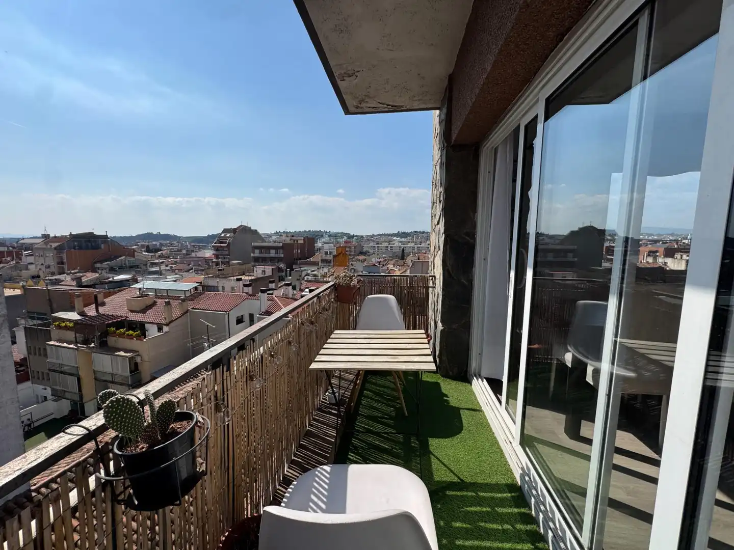 Terrasse von Wohnung zum Verkauf in Granollers mit Parkett, Terrasse und Abstellraum