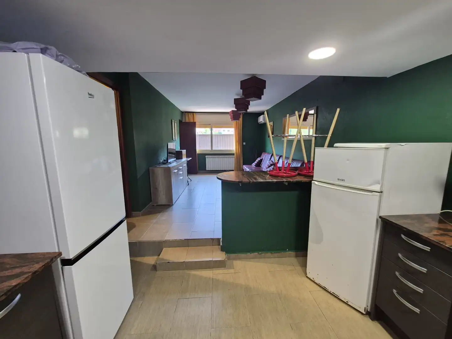 Cocina de Casa o chalet de alquiler en La Llacuna con Aire acondicionado, Calefacción y Jardín privado