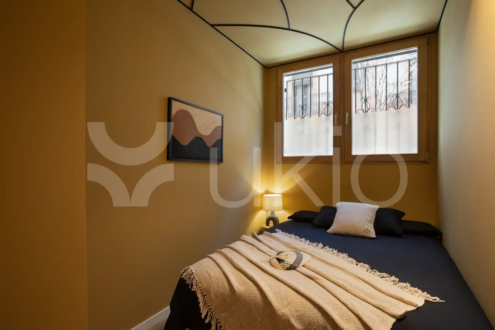 Schlafzimmer von Wohnungen zur Miete in Barcelona mit Klimaanlage, Heizung und Terrasse