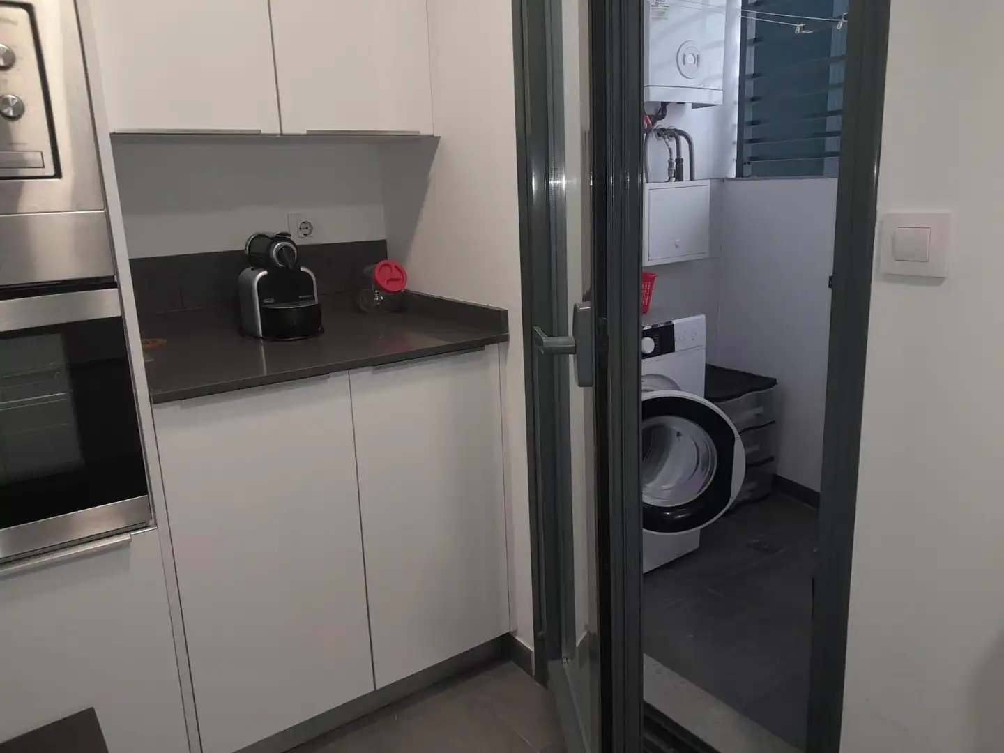 Kitchen of Flat for sale in Málaga  with Air Conditioner, Private garden and Terrace