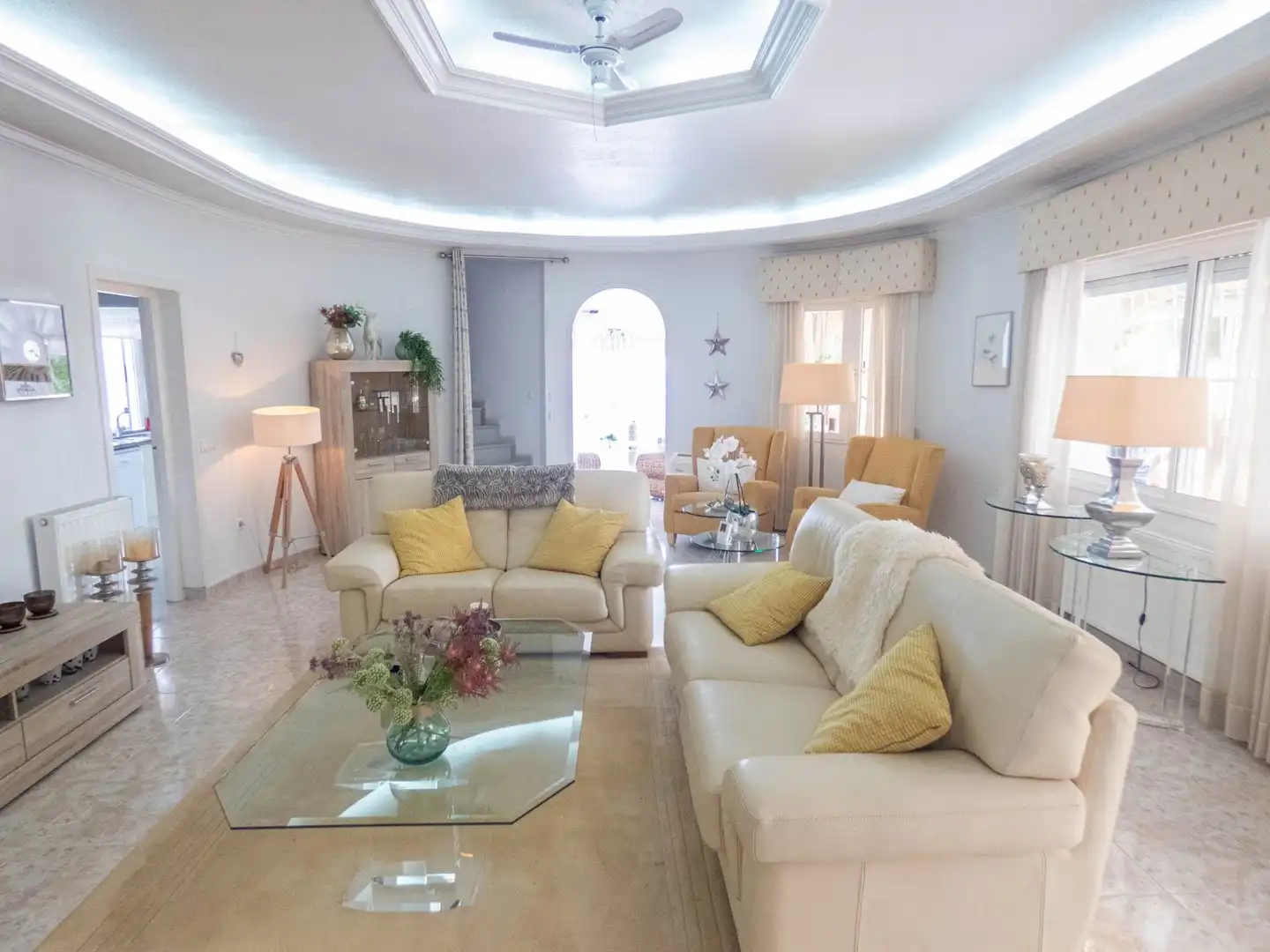 Sala de estar de Casa o chalet en venta en Rojales con Jardín privado, Terraza y Piscina