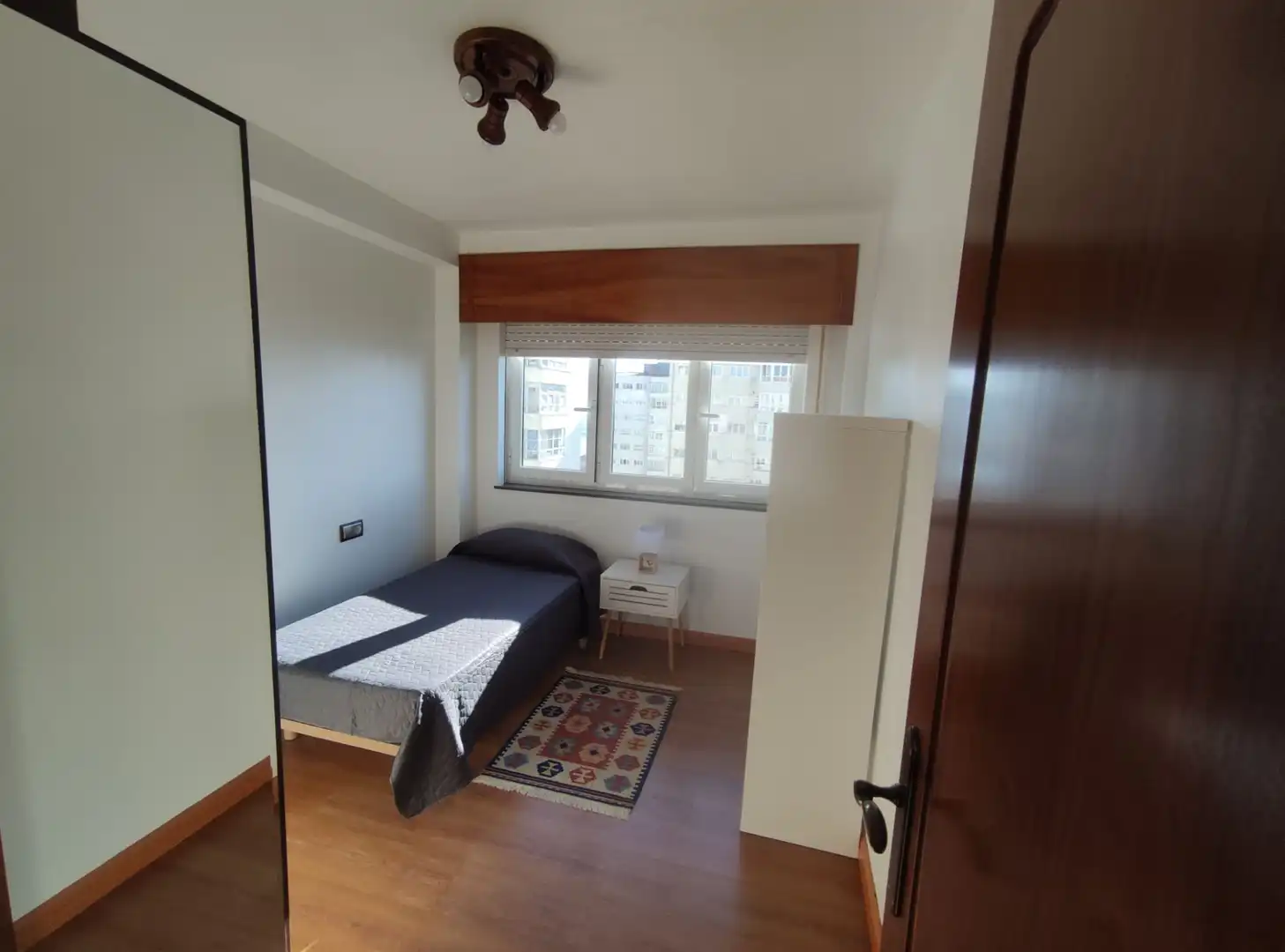 Schlafzimmer von Wohnung zum Verkauf in Ferrol mit Heizung, Parkett und Möbliert