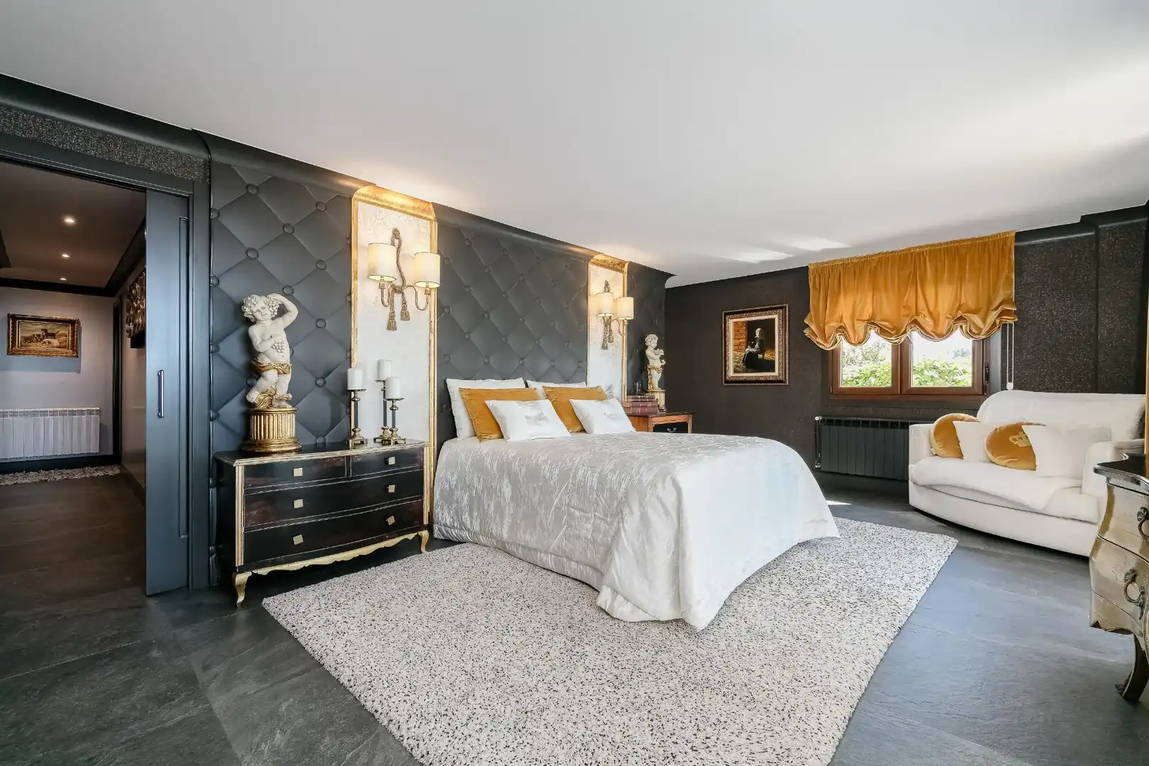 Bedroom of Houses for sale in Oia  with Air Conditioner, Heating and Private garden