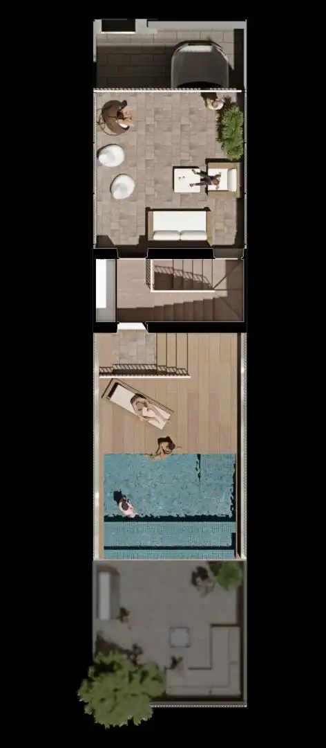 Piscina de Casa adosada en venta en Cambrils con Calefacción, Terraza y Balcón