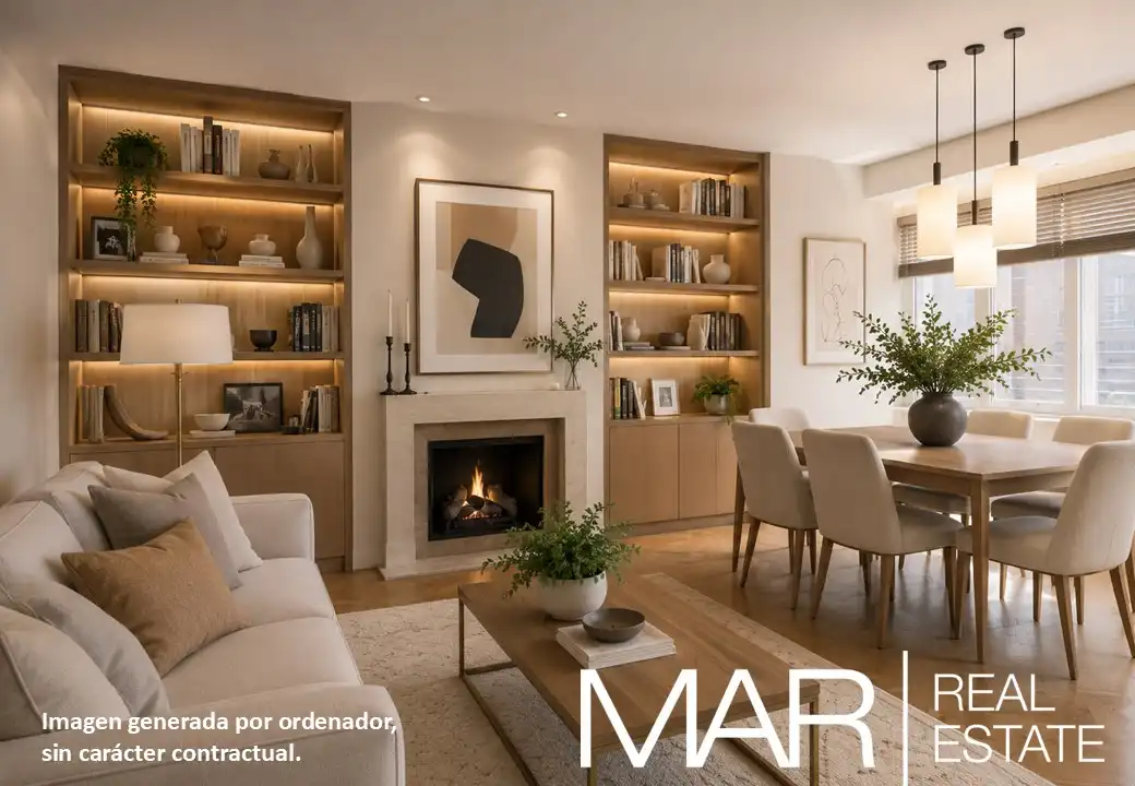 Living room of Flat for sale in Madrid  with Air Conditioner, Heating and Storage room