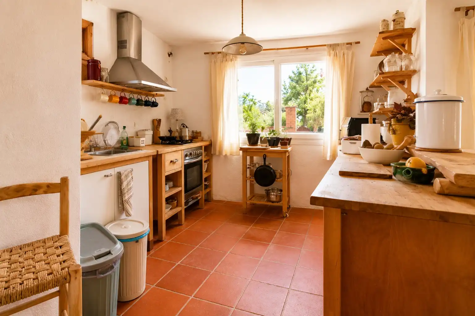 Kitchen of Houses for sale in Sant Cebrià de Vallalta  with Air Conditioner, Heating and Private garden