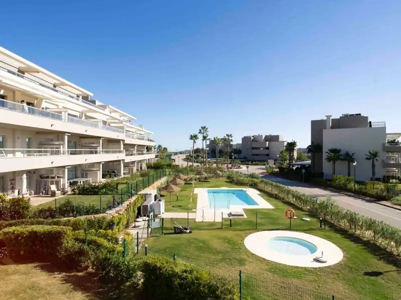 Exterior view of Flat for sale in Mijas  with Air Conditioner, Heating and Private garden