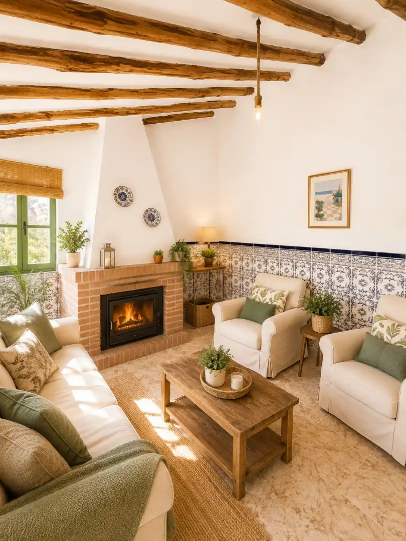 Sala de estar de Casa o chalet en venta en Colmenar con Jardín privado