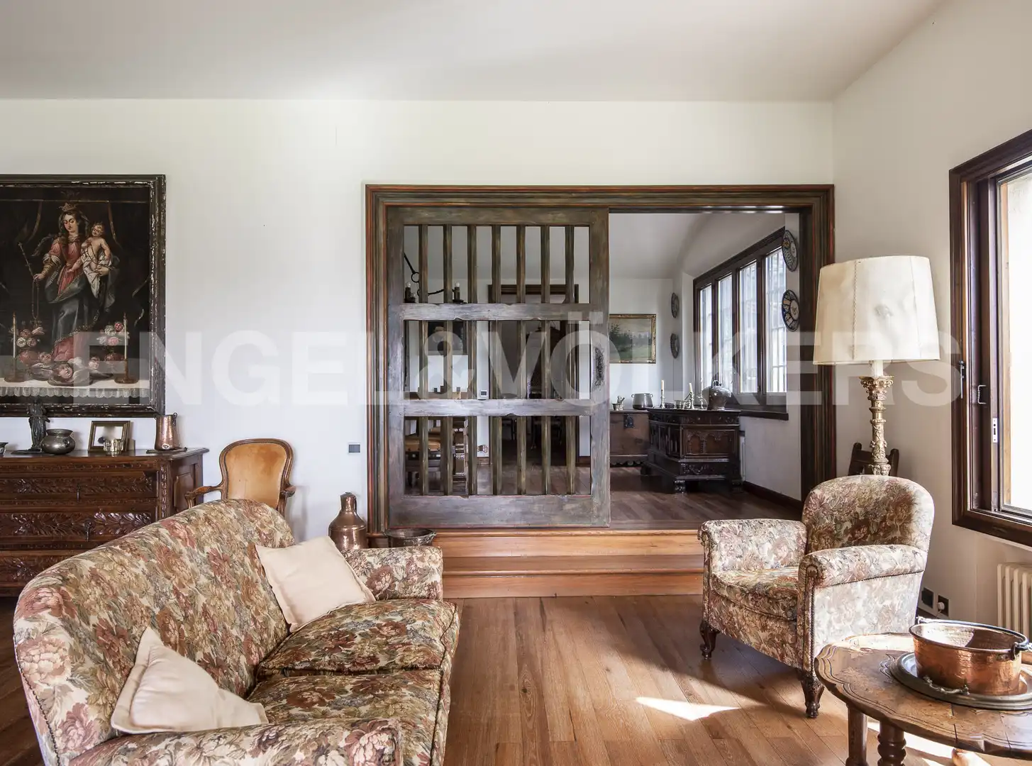 Wohnzimmer von Country house zum Verkauf in La Garriga mit Heizung und Schwimmbad