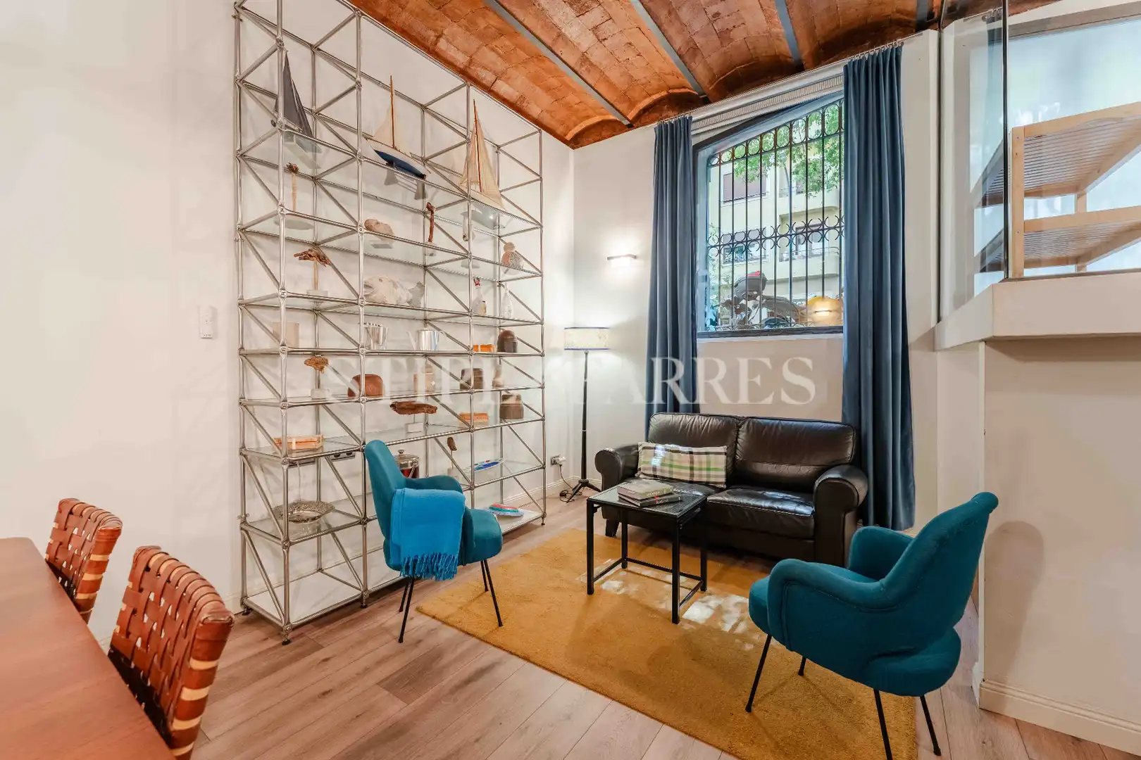 Sala de estar de Piso de alquiler en Barcelona con Calefacción, Terraza y Amueblado