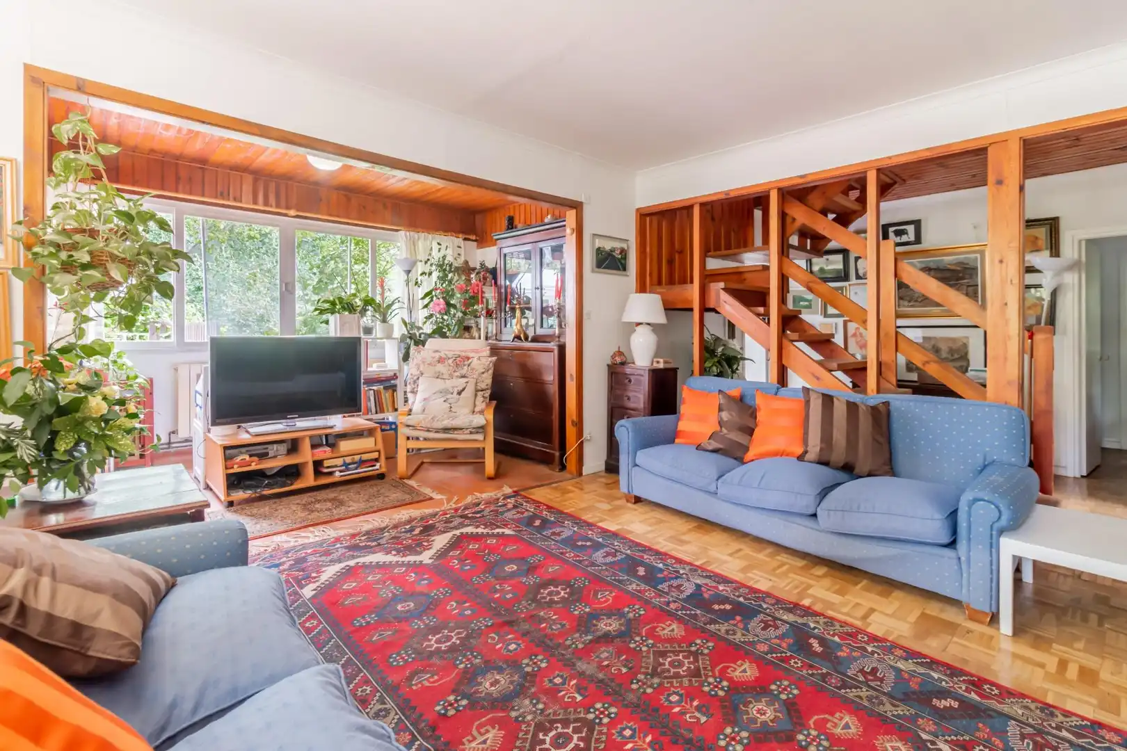 Living room of Houses for sale in Boadilla del Monte  with Heating, Private garden and Terrace