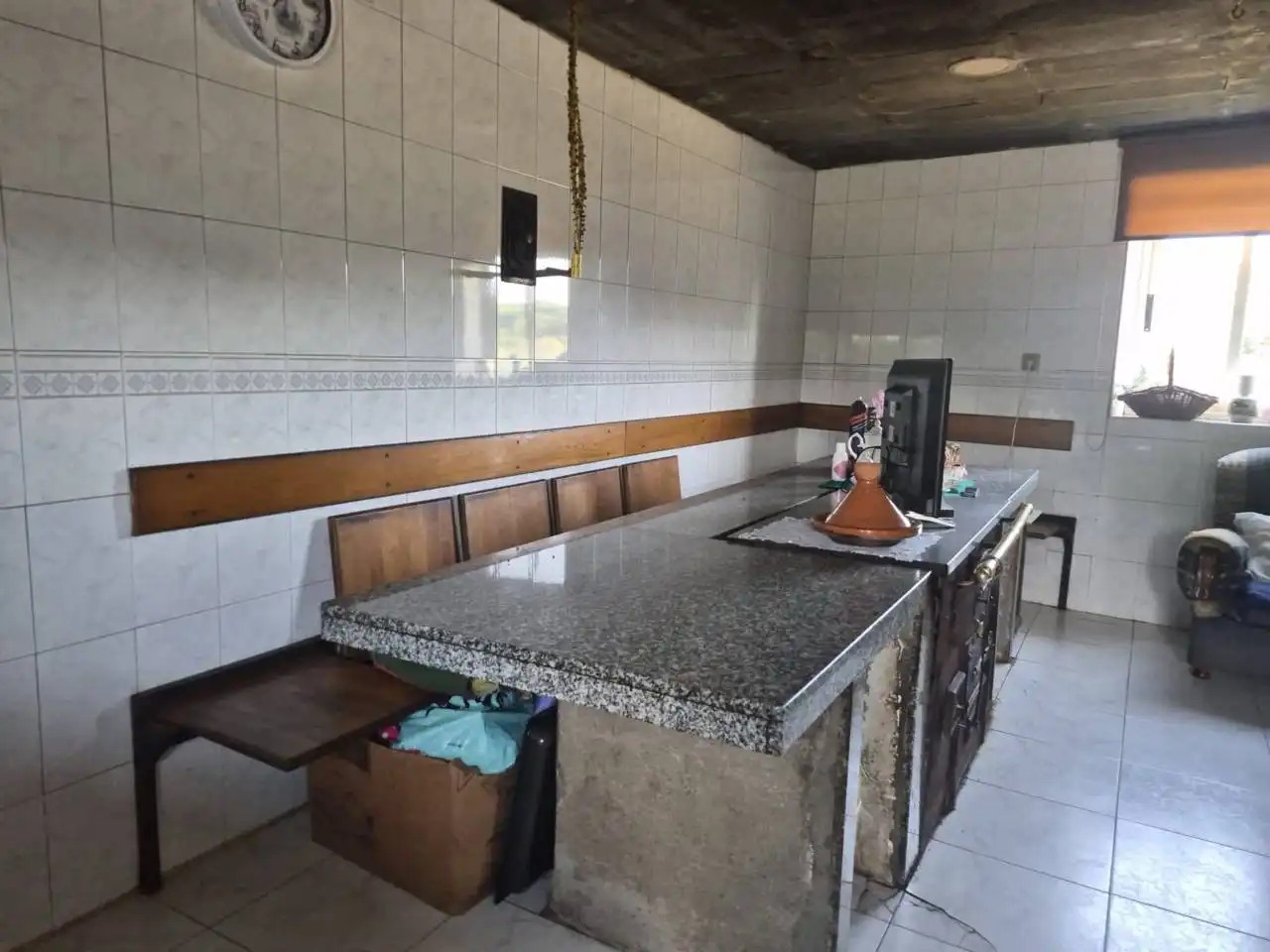 Cuina de Casa o xalet en venda en Vilasantar amb Jardí privat
