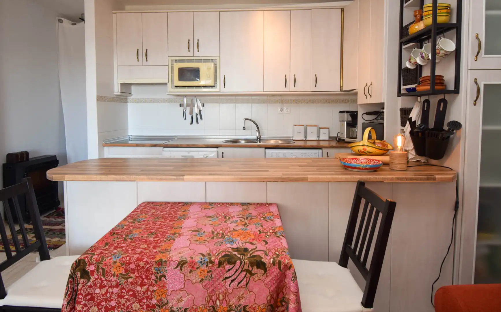 Cuina de Apartament en venda en Benalmádena amb Aire condicionat, Terrassa i Moblat