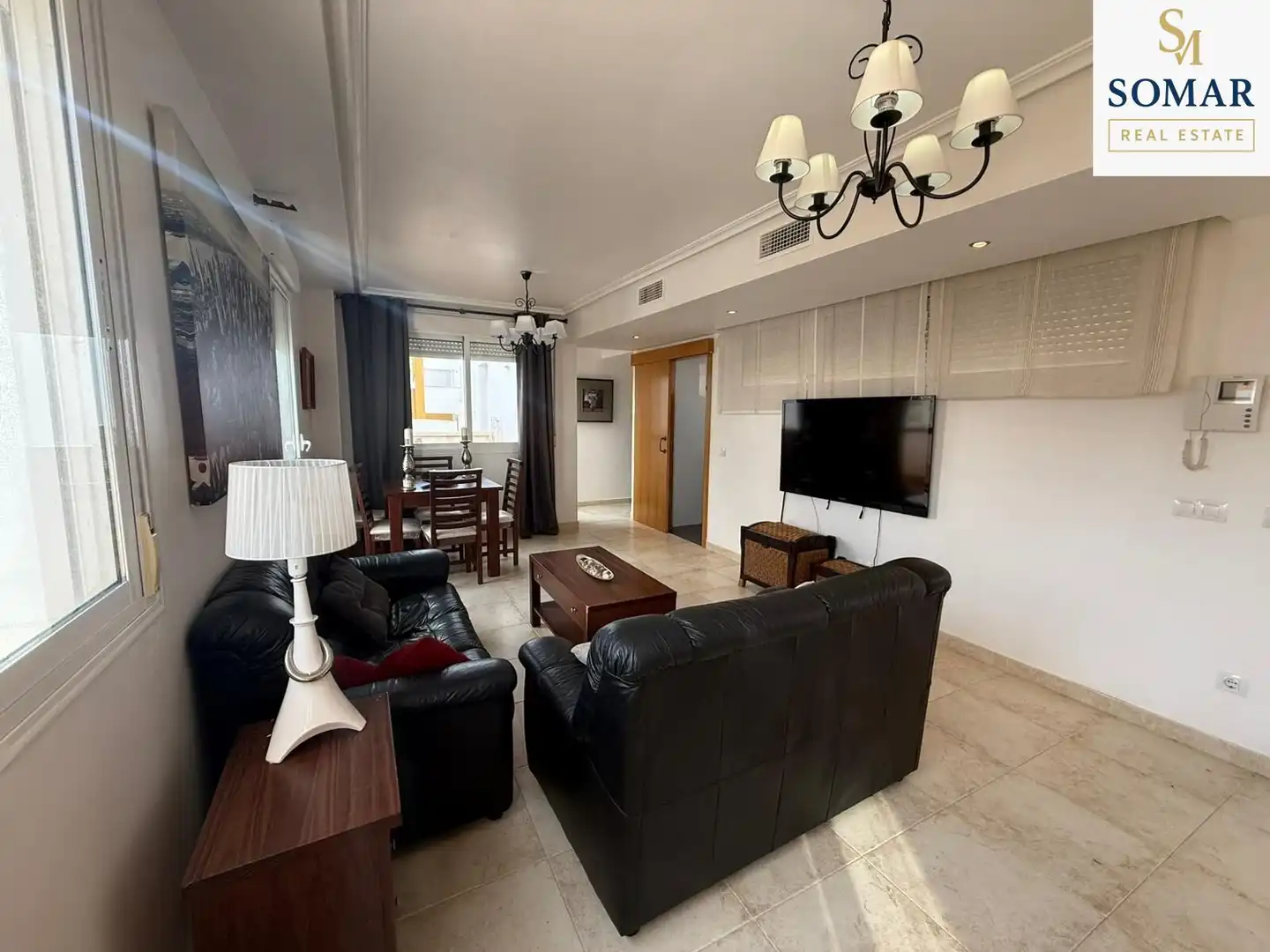 Living room of Attic for sale in Vera  with Private garden, Terrace and Furnished