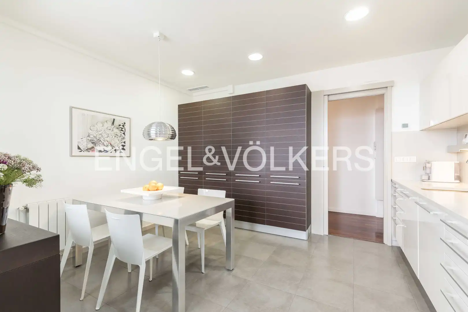 Dining room of Flat for rent in Barcelona  with Air Conditioner, Heating and Parquet flooring
