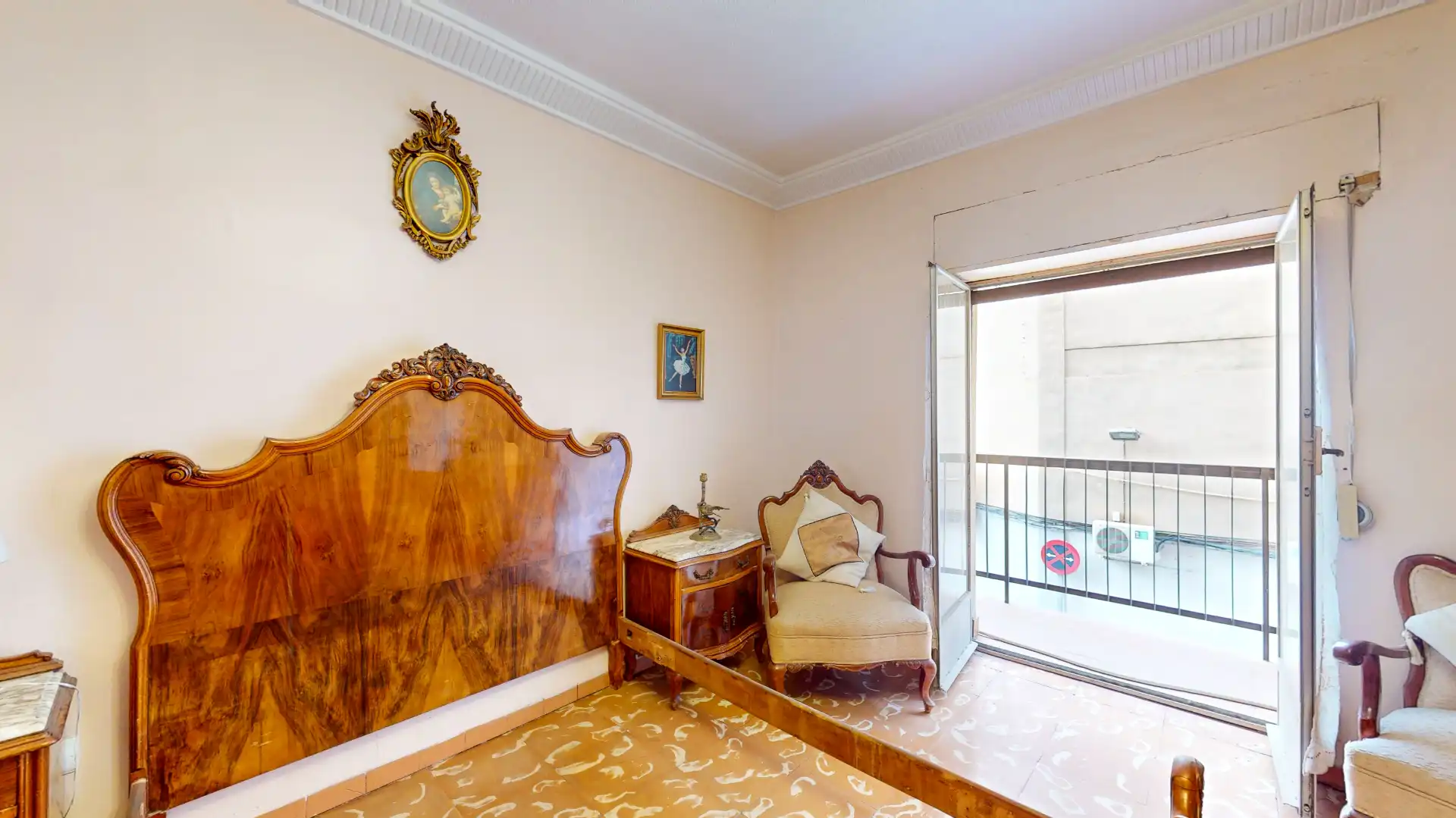 Bedroom of Flat for sale in Murcia  with Terrace, Furnished and Balcony