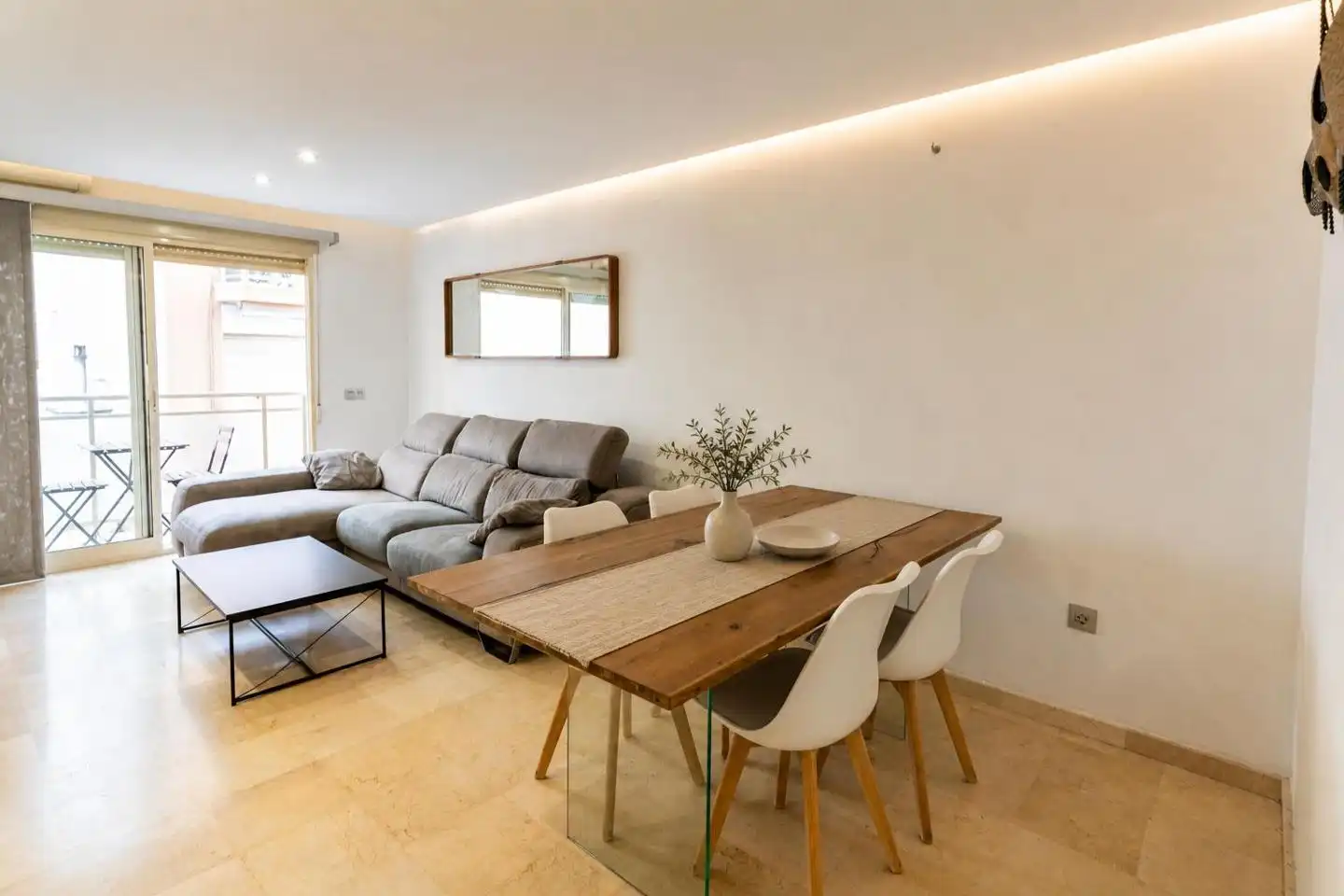 Wohnzimmer von Maisonette zum Verkauf in Santa Pola mit Klimaanlage, Terrasse und Möbliert