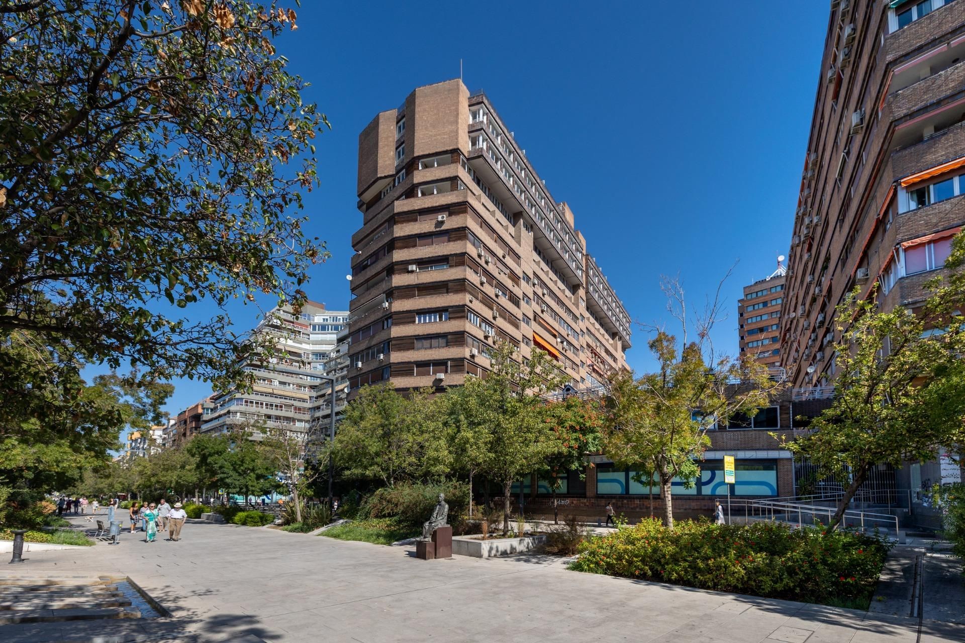 Exterior view of Flat for sale in  Granada Capital  with Heating, Private garden and Parquet flooring