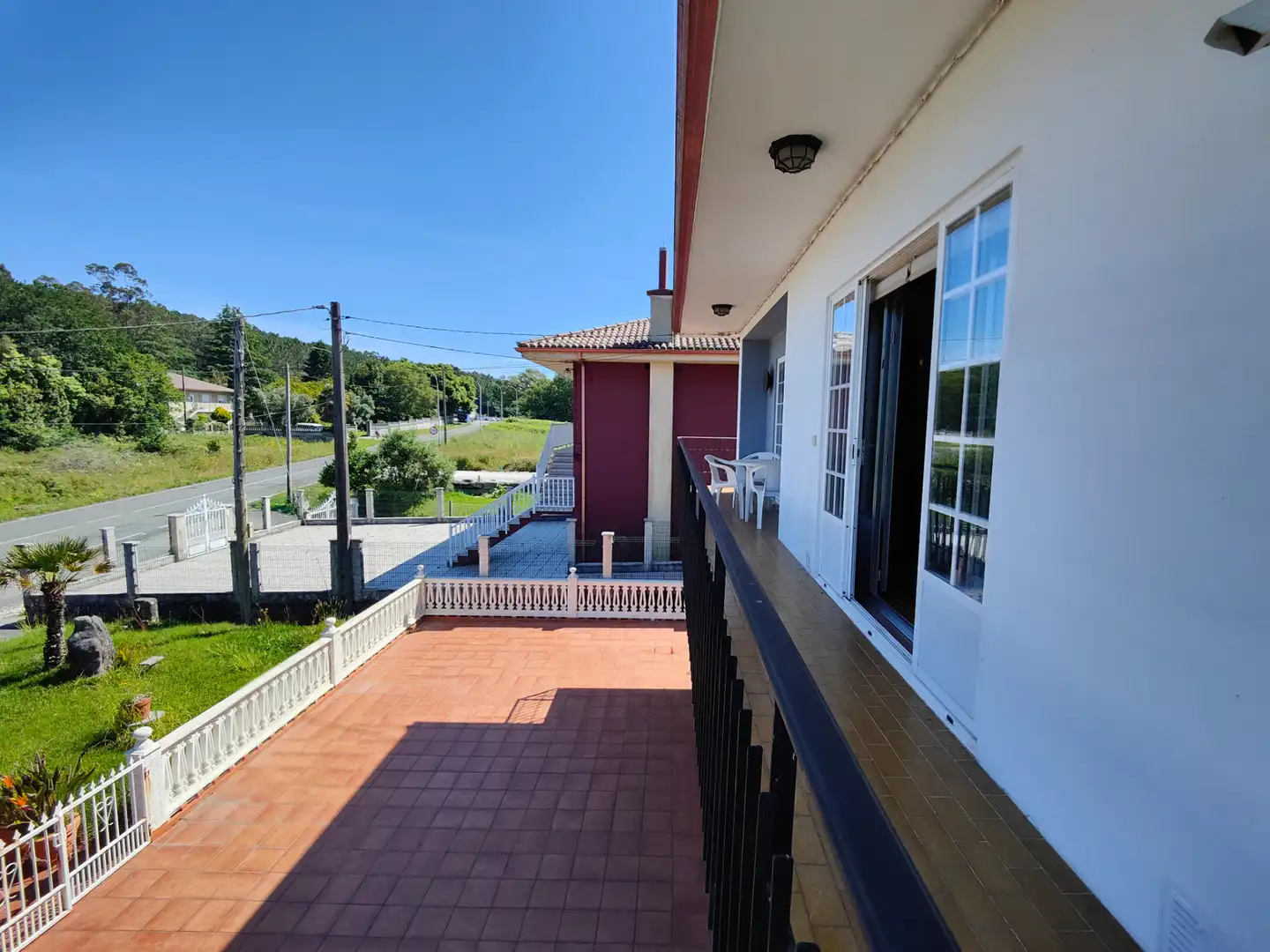 Terraza de Casa o chalet en venta en Rianxo con Calefacción, Jardín privado y Parquet