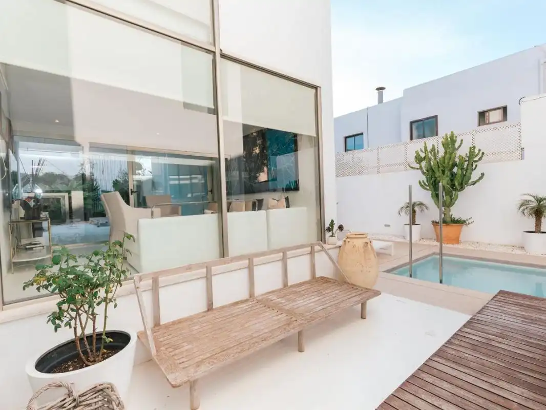Terraza de Casa adosada en venta en Sant Josep de sa Talaia con Aire acondicionado, Calefacción y Piscina