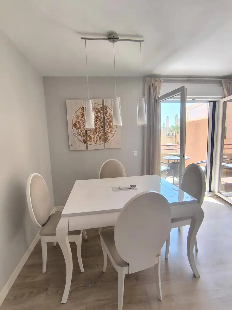 Esszimmer von Wohnung zur Miete in Málaga mit Klimaanlage, Privatgarten und Terrasse