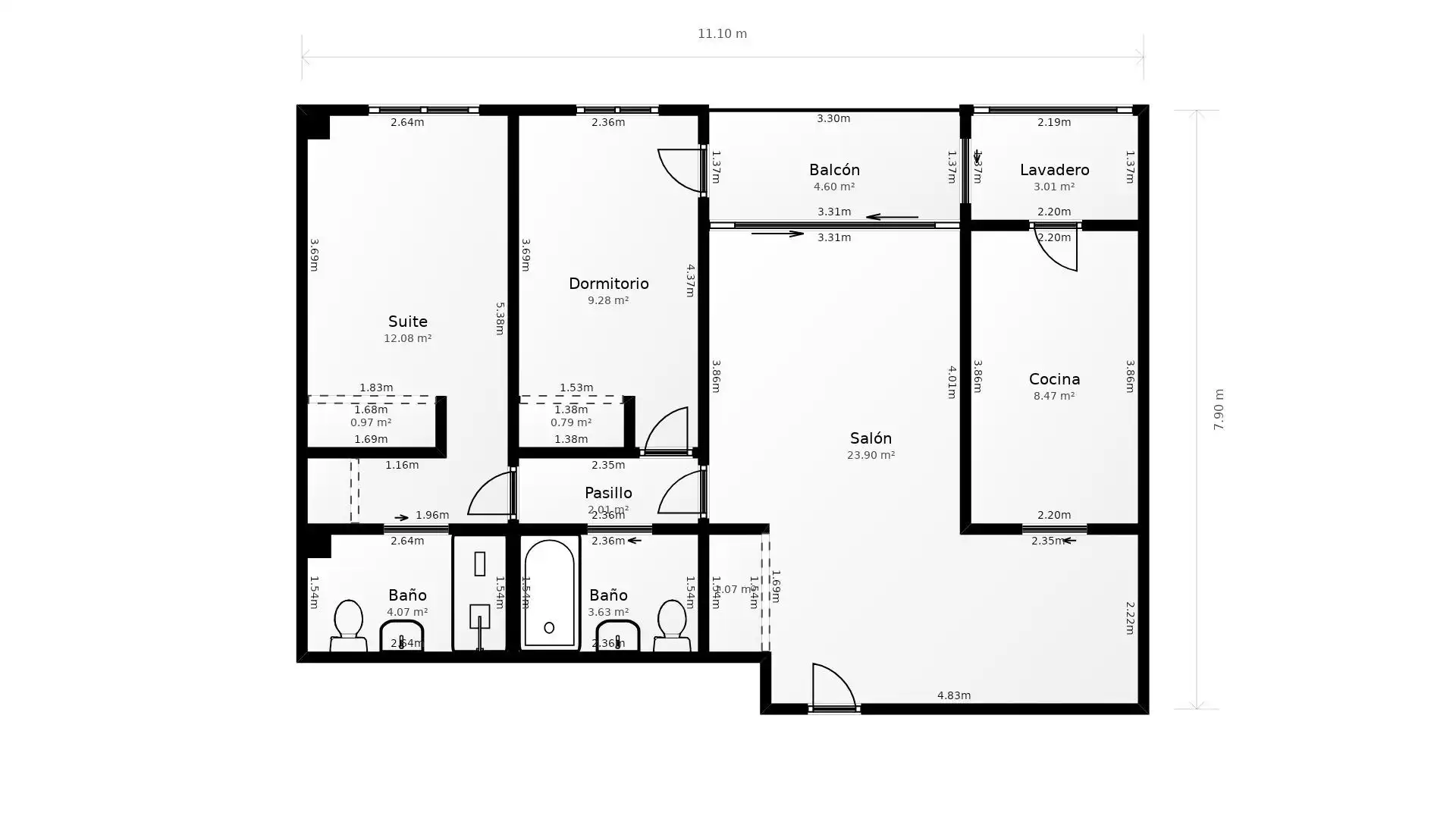 Flat for sale in Madrid  with Air Conditioner, Heating and Terrace