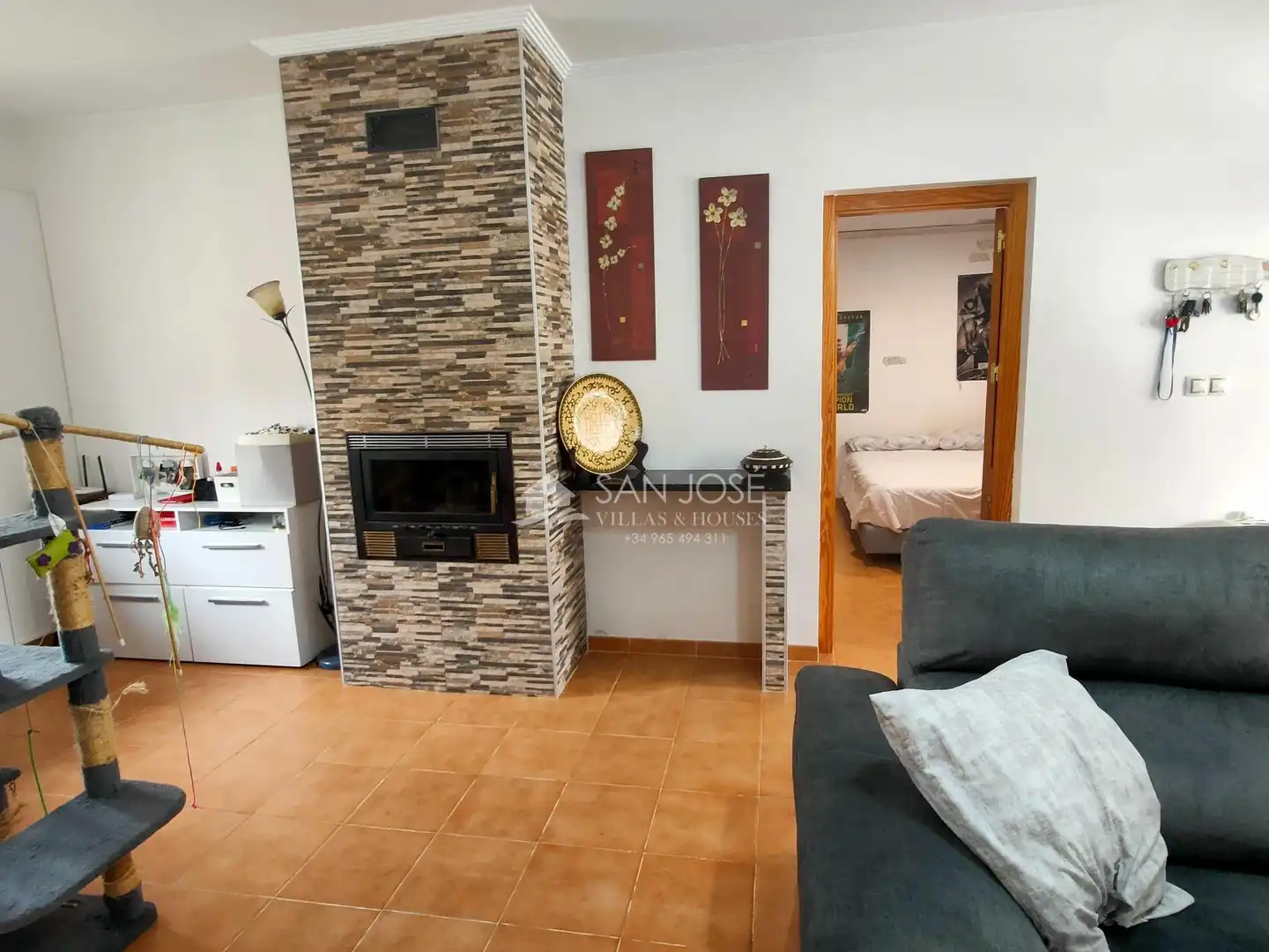 Sala de estar de Casa o chalet en venta en Aspe con Calefacción, Jardín privado y Trastero