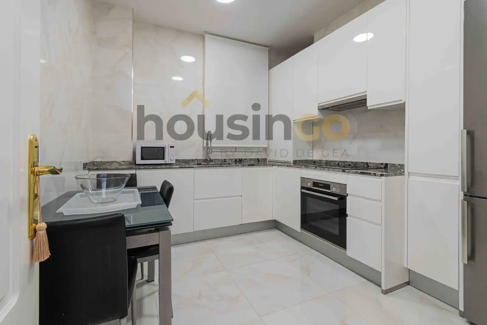 Kitchen of Flat for rent in Madrid  with Air Conditioner, Heating and Furnished