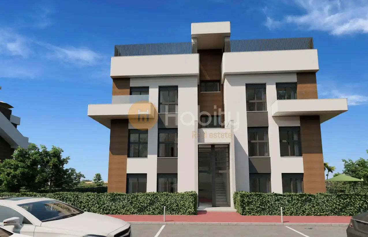 Vista exterior de Apartament en venda en Fuente Álamo de Murcia amb Aire condicionat, Calefacció i Jardí privat