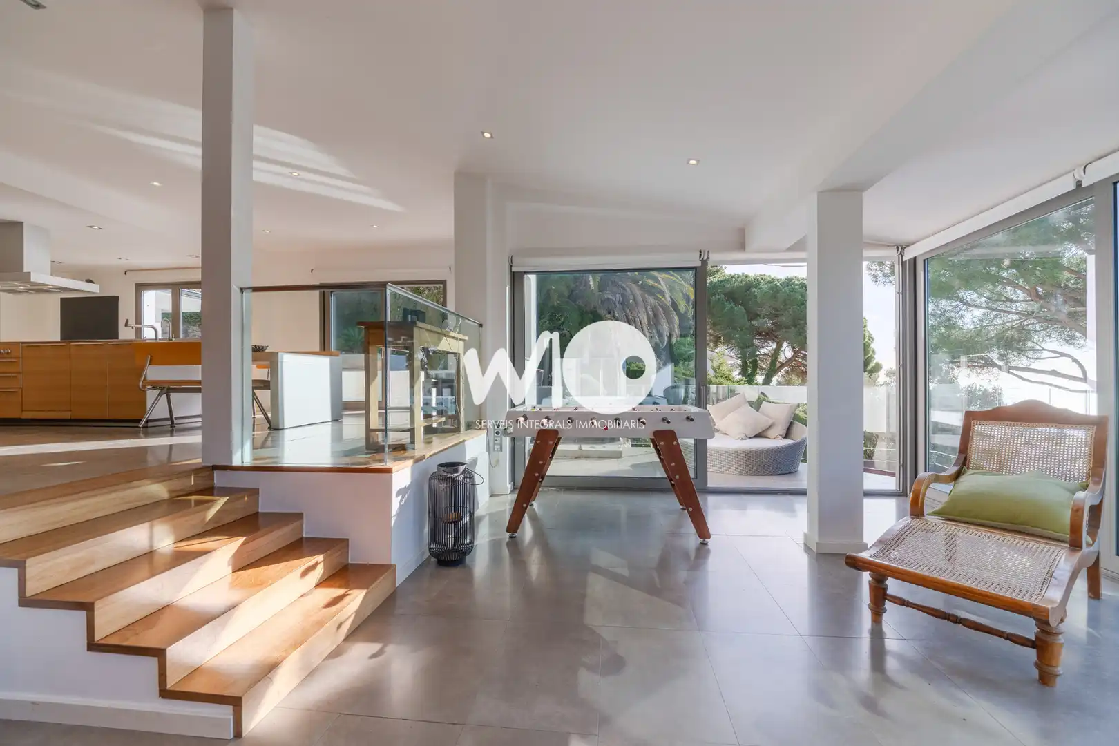 Sala de estar de Casa o chalet en venta en Blanes con Jardín privado, Terraza y Piscina