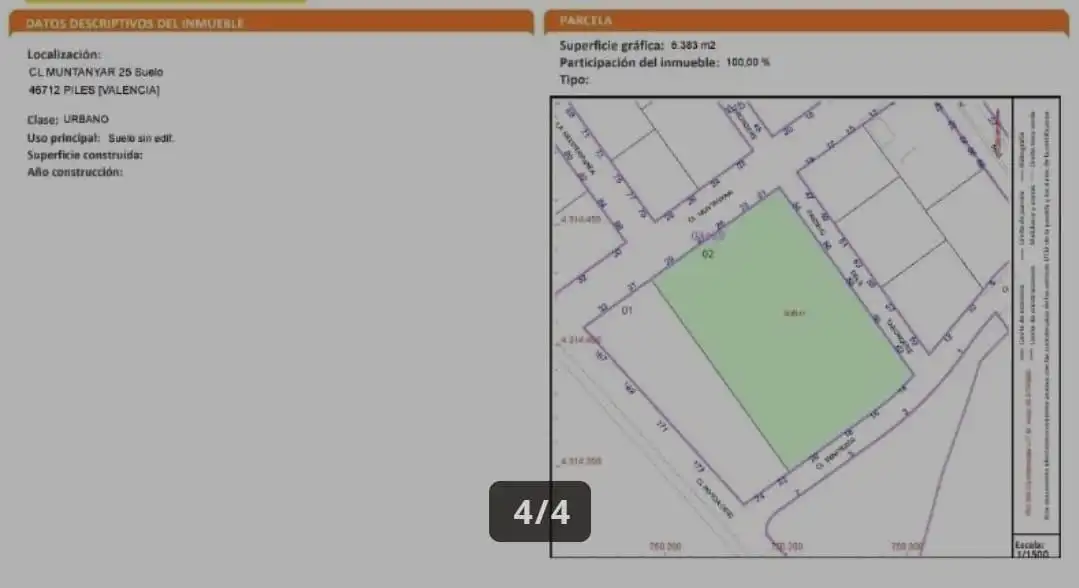 Residential land for sale in Piles, imagen 3