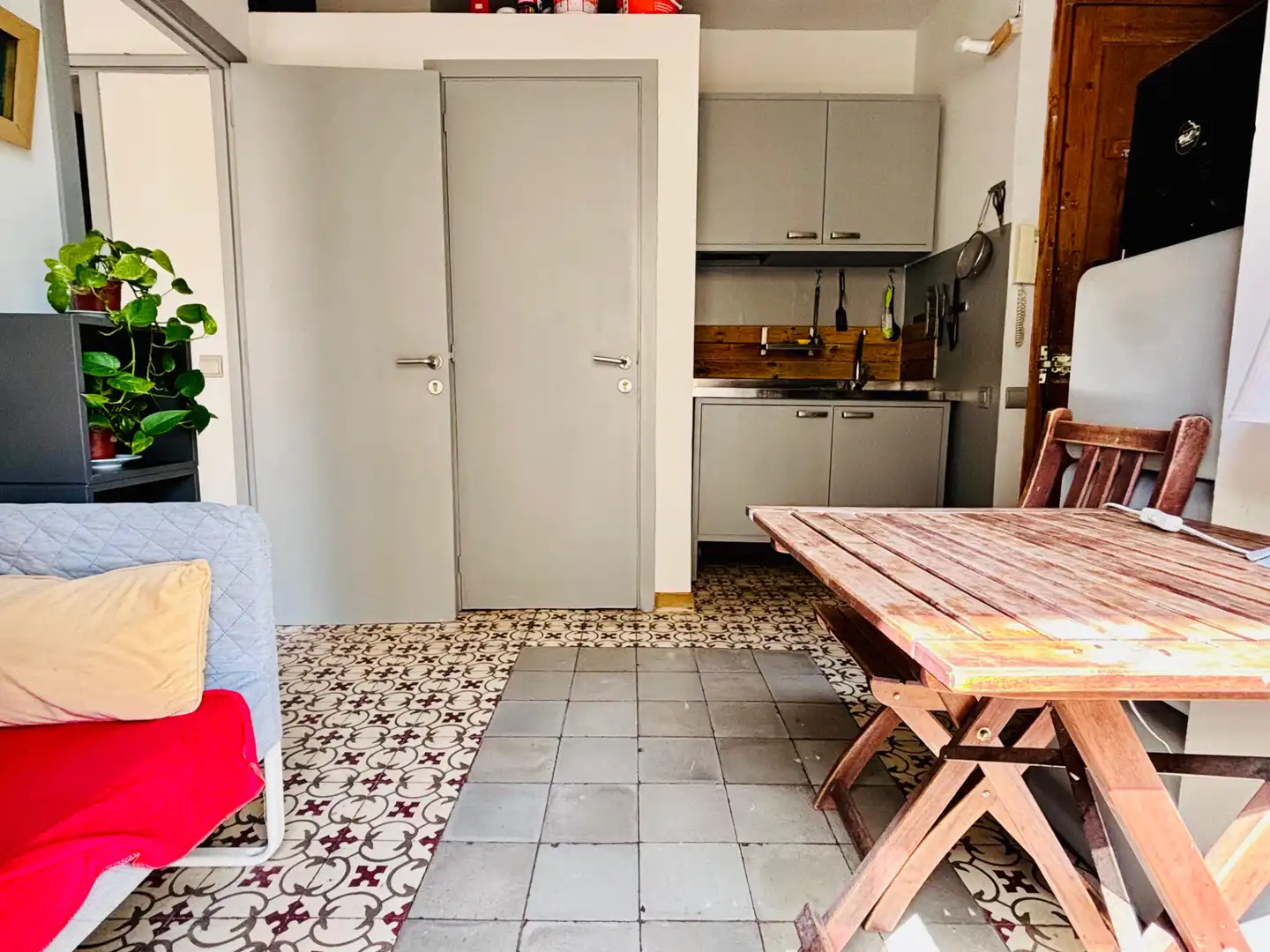 Küche von Wohnung zum Verkauf in Barcelona mit Klimaanlage, Heizung und Möbliert