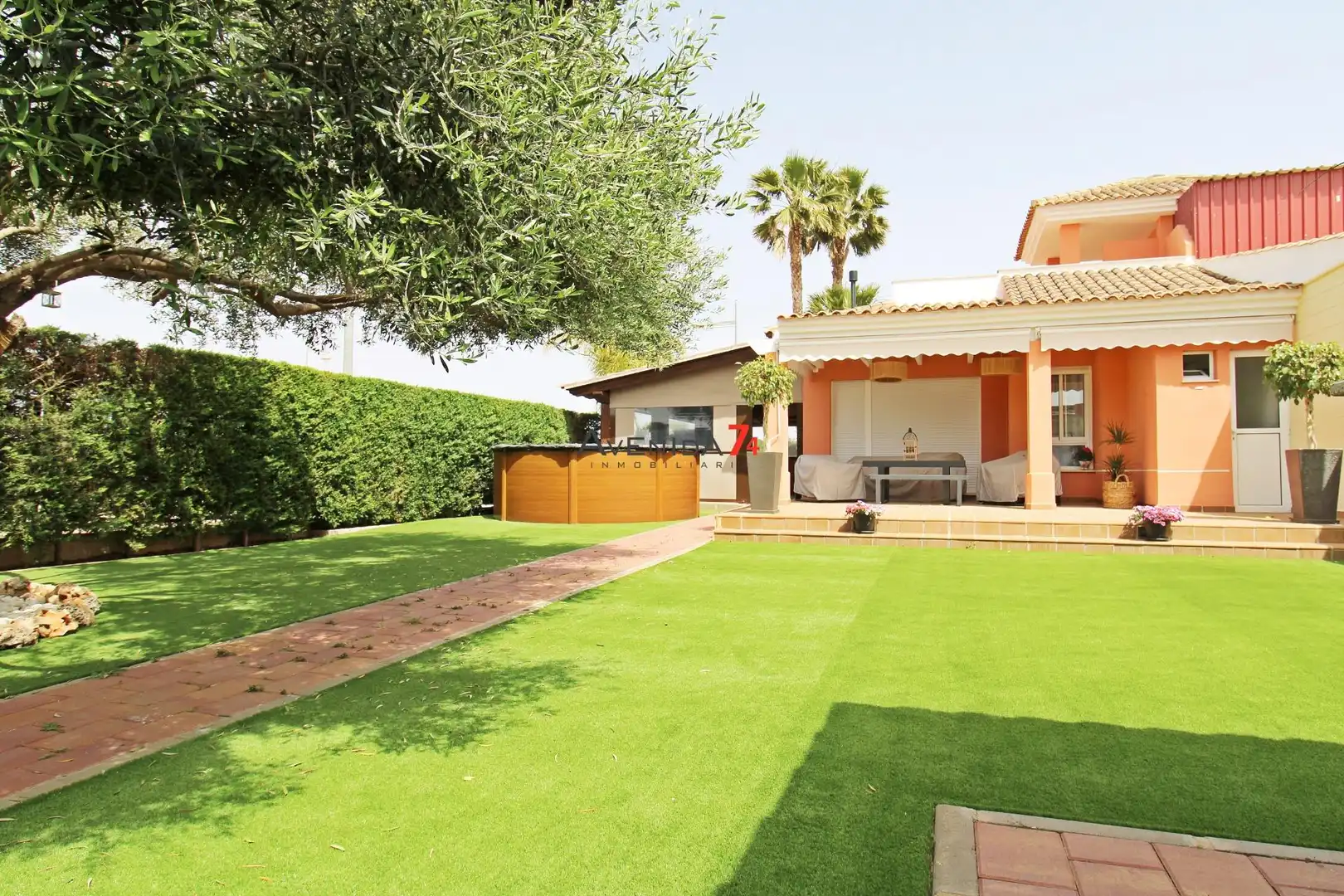Garden of Houses for sale in Lorca  with Air Conditioner, Heating and Private garden