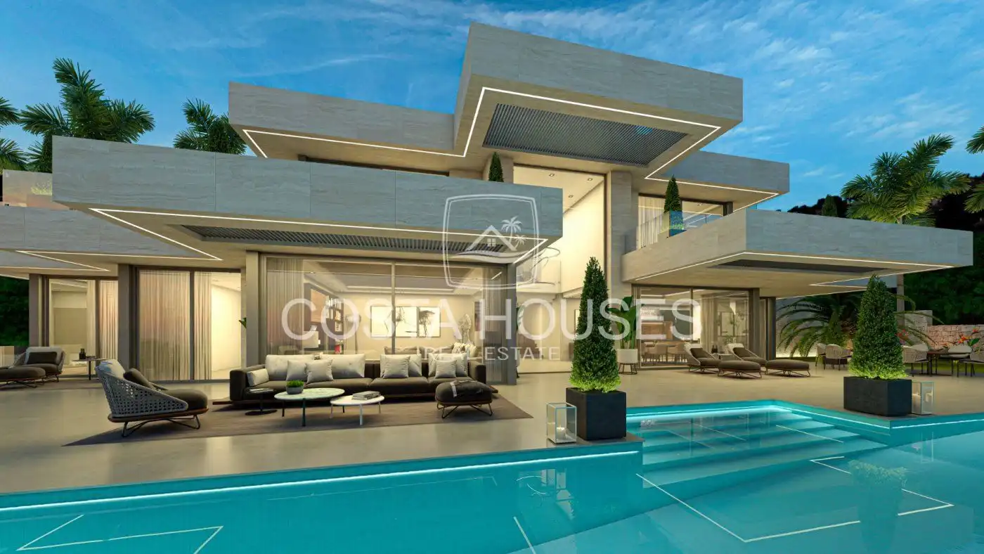 Vista exterior de Casa o xalet en venda en Jávea / Xàbia amb Aire condicionat, Jardí privat i Terrassa
