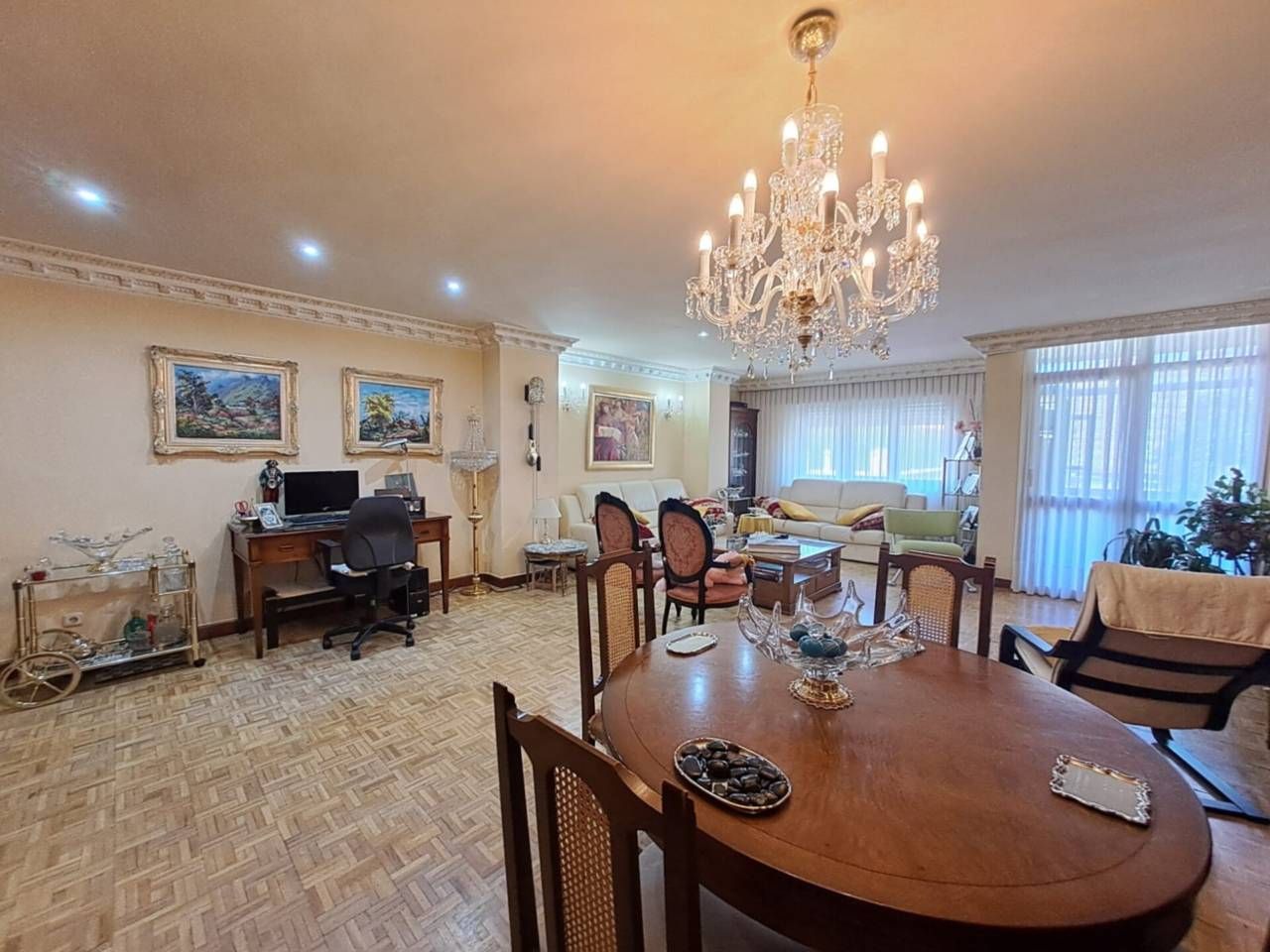 Dining room of Flat for sale in Burgos Capital  with Heating, Terrace and Alarm