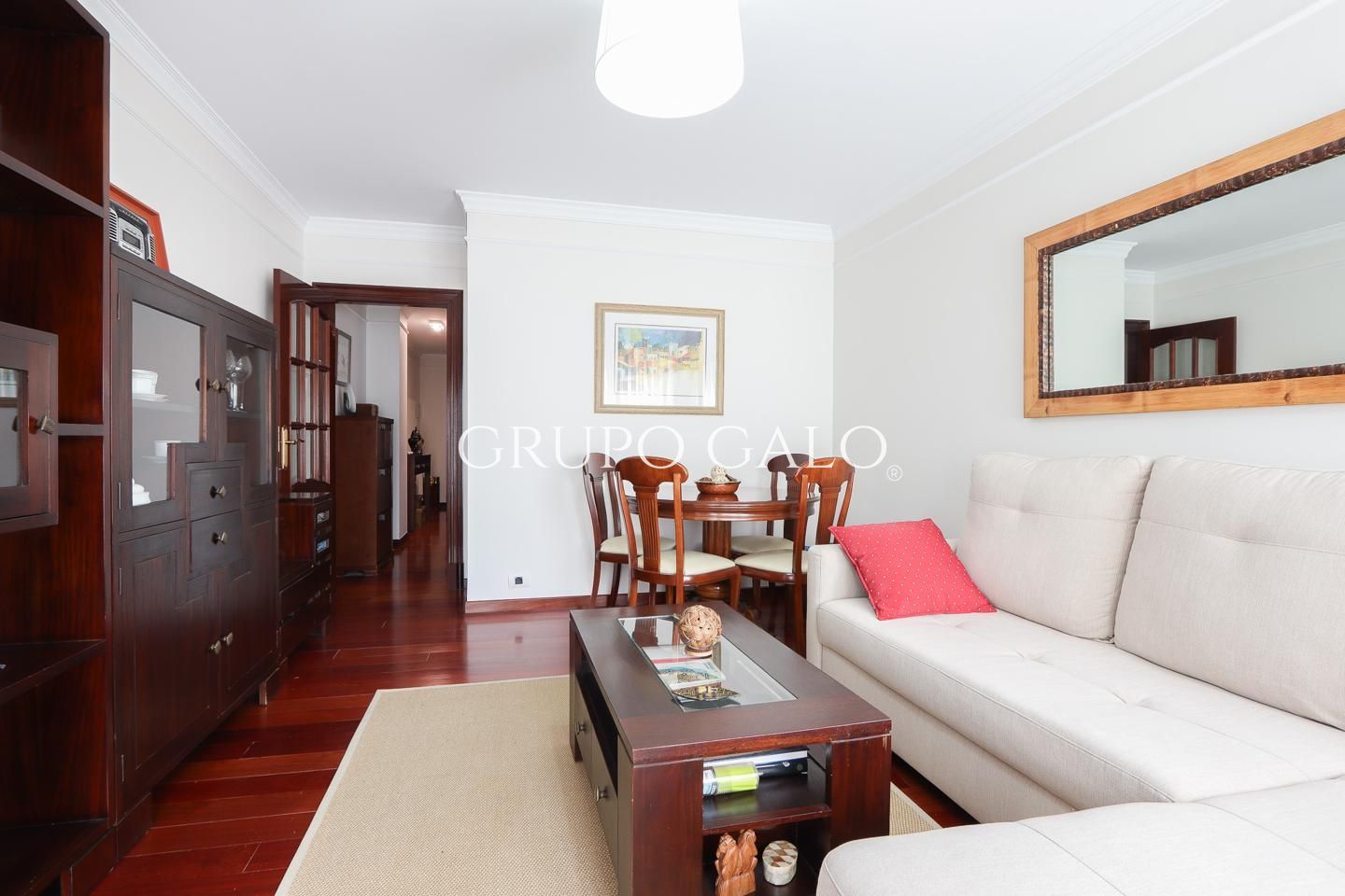 Living room of Apartment to rent in Vigo   with Heating, Furnished and Balcony