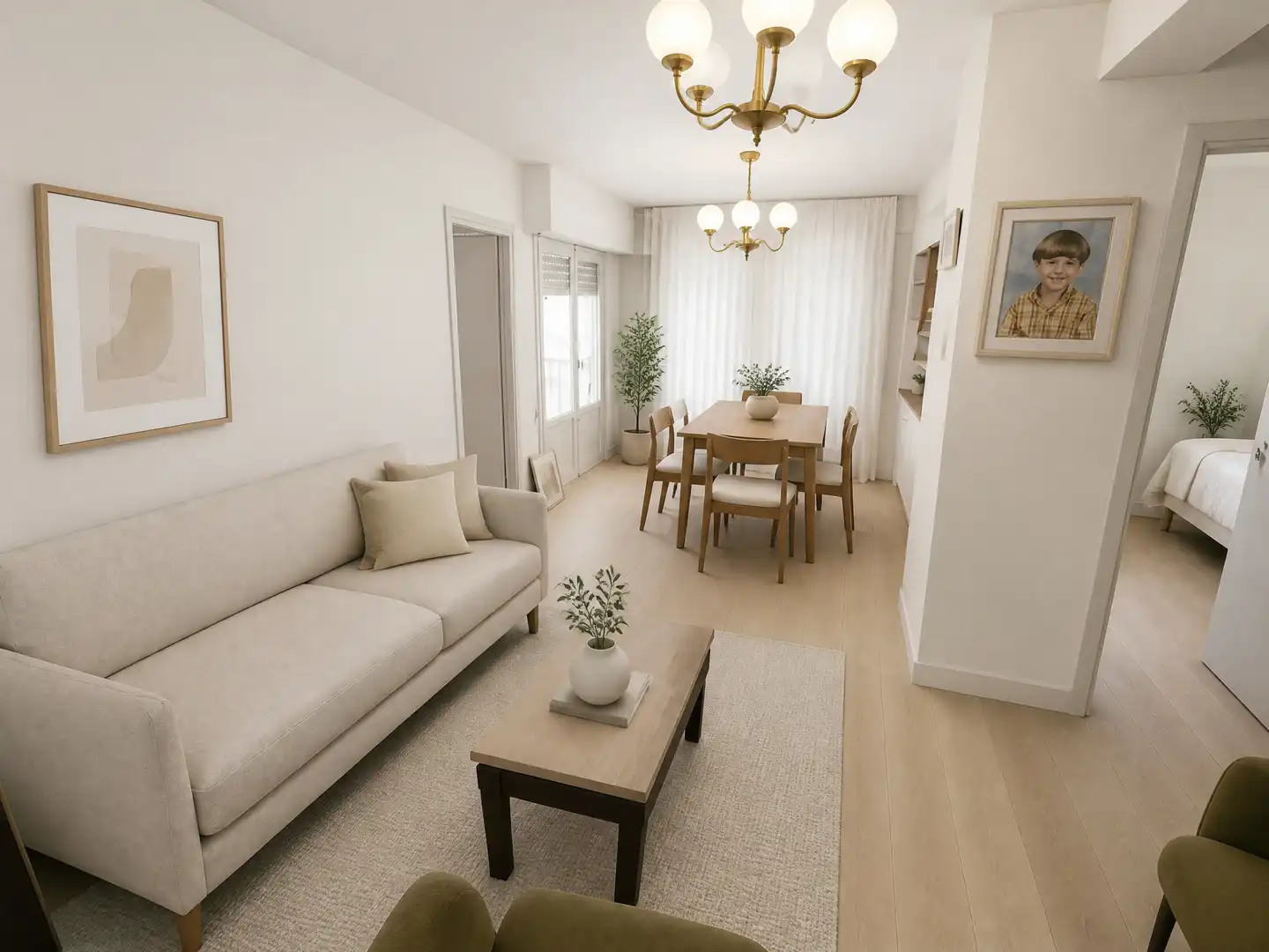 Sala de estar de Piso en venta en Alicante / Alacant con Amueblado y Balcón