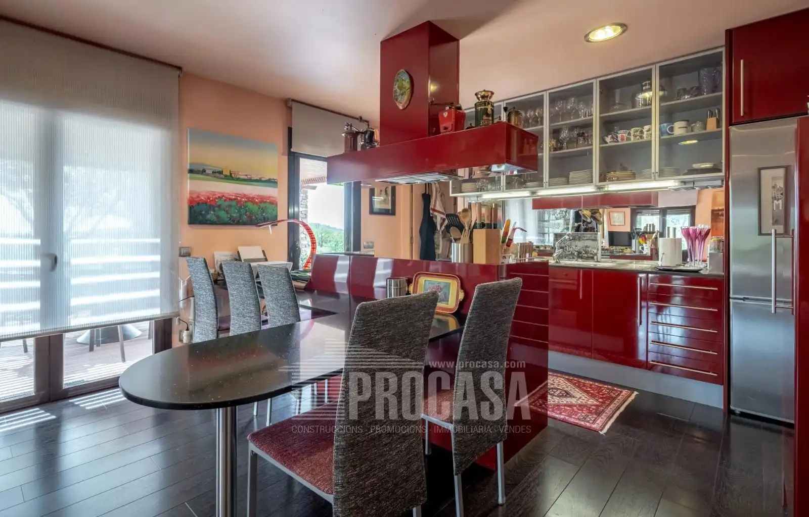 Kitchen of Houses for sale in Masarac i Vilarnadal  with Air Conditioner, Storage room and Swimming Pool
