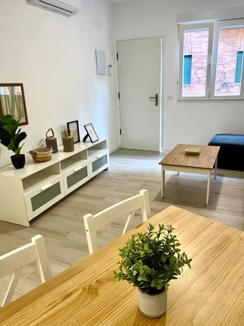 Sala d'estar de Apartament en venda en Coslada amb Aire condicionat, Calefacció i Moblat