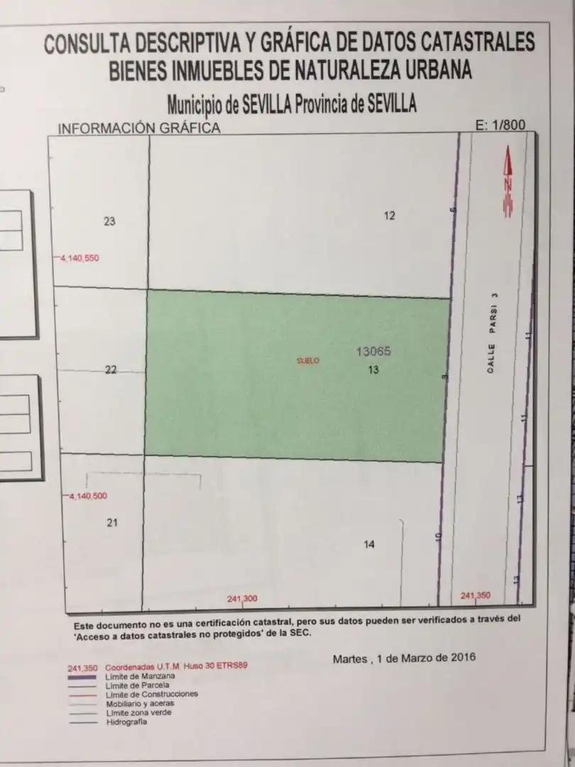 Industrial land for sale in Sevilla