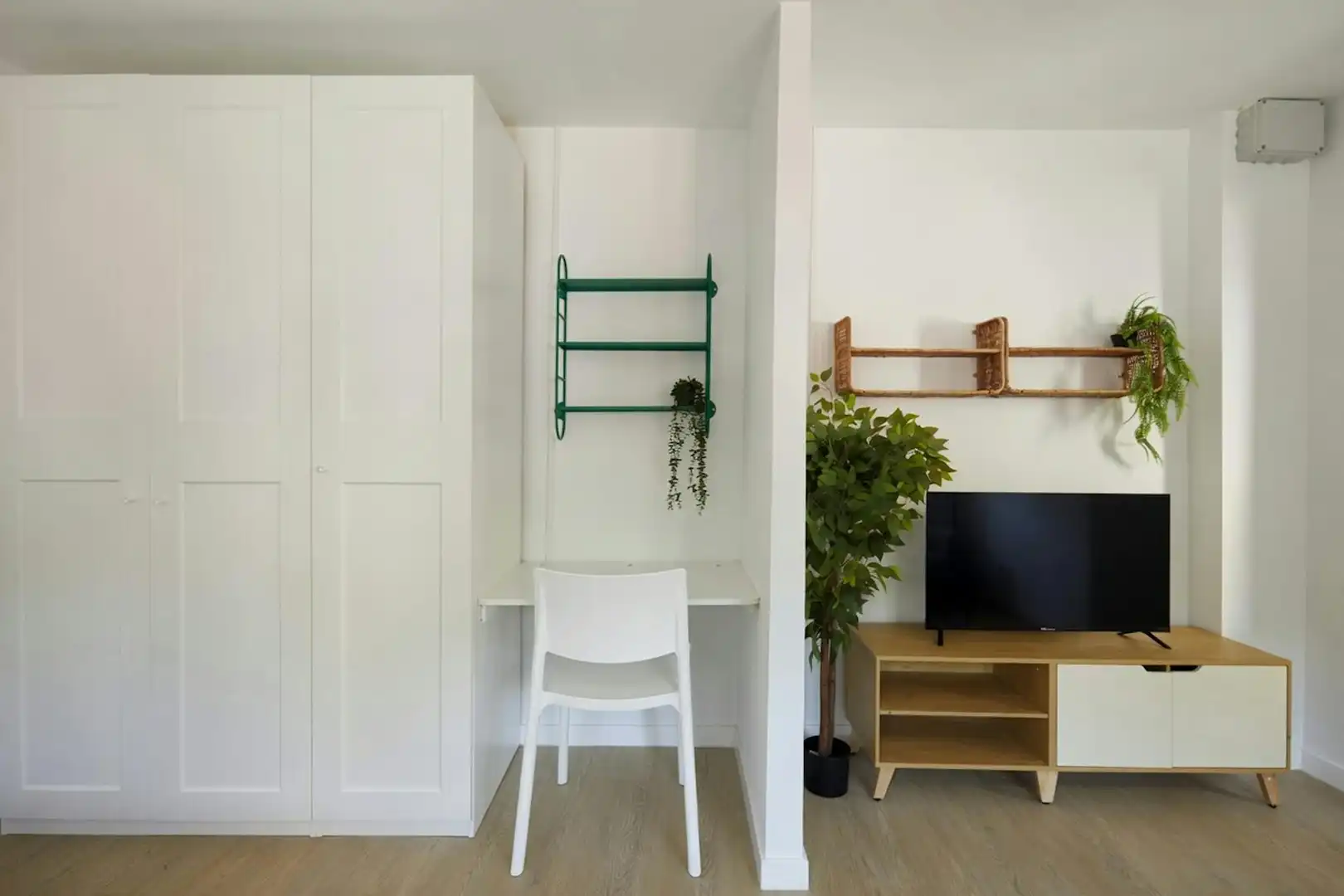 Schlafzimmer von Wohnung zur Miete in Barcelona mit Klimaanlage, Heizung und Möbliert
