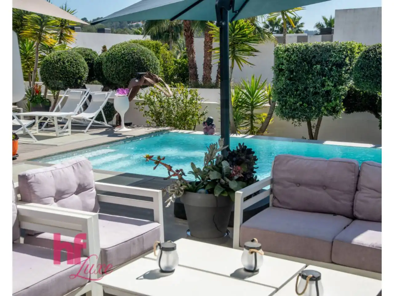 Terrassa de Casa o xalet en venda en Moraira amb Aire condicionat, Calefacció i Jardí privat