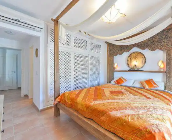 Habitación de Casa adosada de alquiler en Sant Josep de sa Talaia con Aire acondicionado, Jardín privado y Terraza