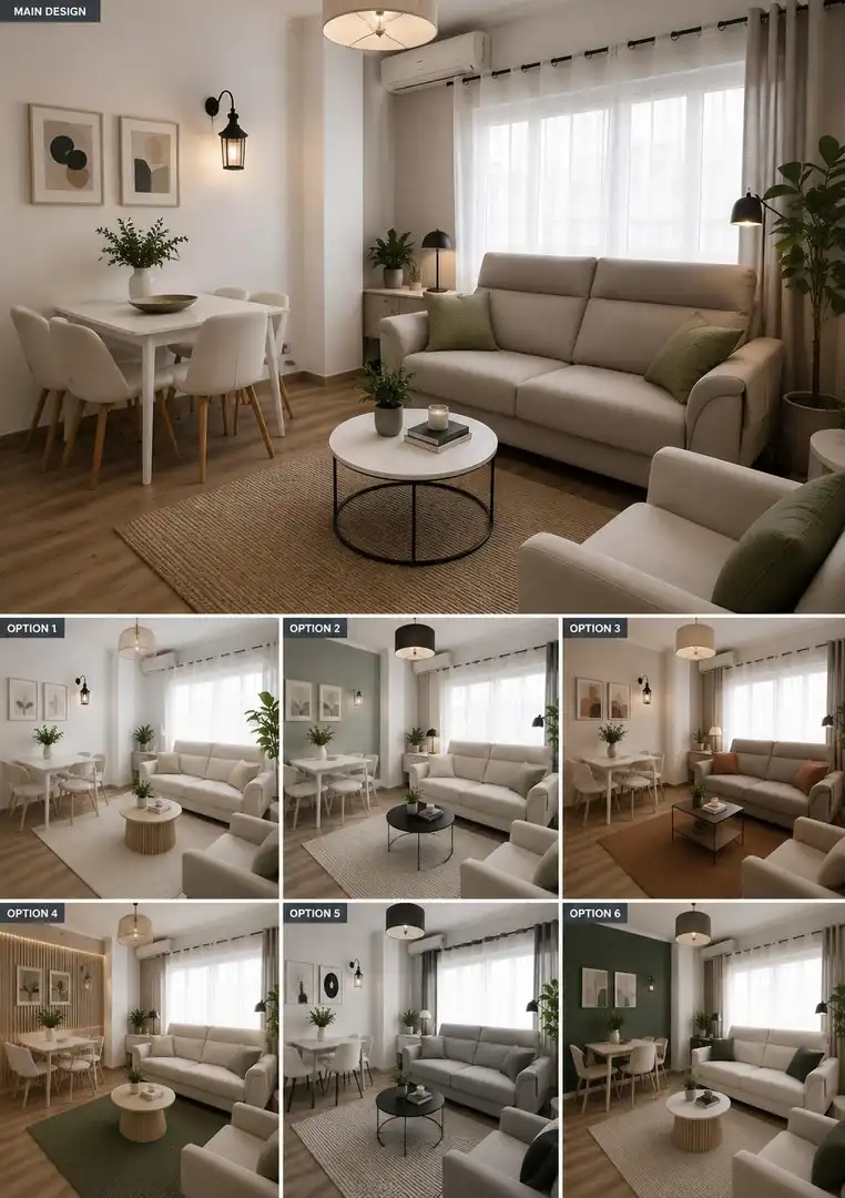 Sala de estar de Apartamento en venta en Málaga